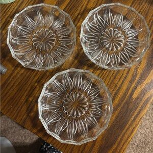 Three vintage salt cellars